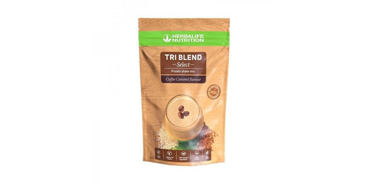 Herbalife Tri Blend Select, protein shake suitable for vegans, gluten-free Coffee Caramel 