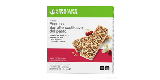 Formula 1 Express - Herbalife meal replacement bars - Cranberry and White Chocolate flavour