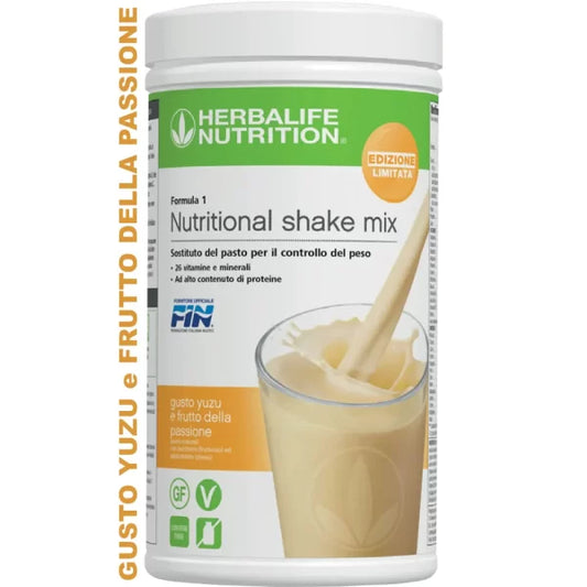 Herbalife Formula 1 Yuzu and Passion Fruit Flavor - LIMITED EDITION